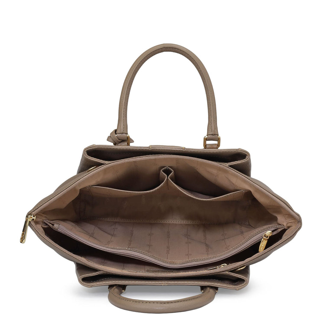 Élégance Paris - Sac Cartable Classique en Cuir Ciré