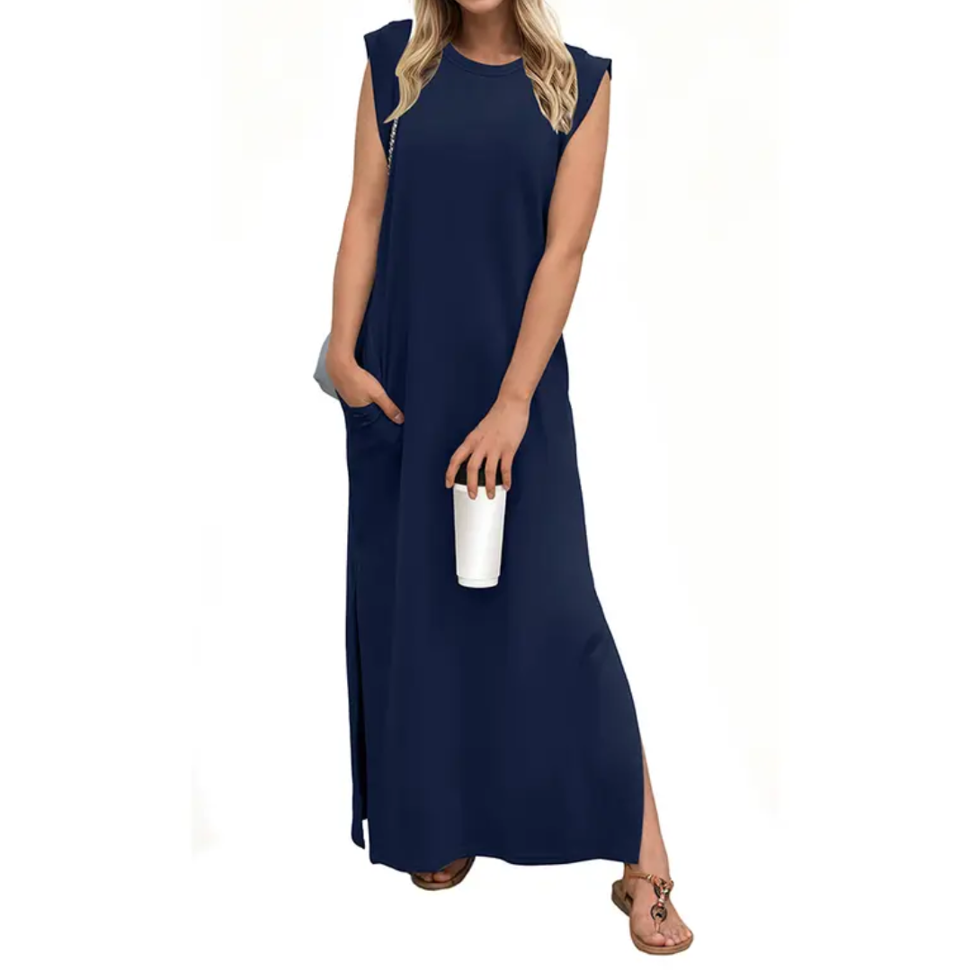 Robe longue fendue à poches WREN™ – Breezy