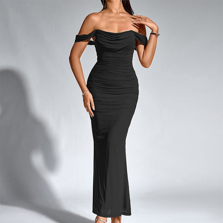 EUNOIA™ - Robe Sirène Élégante Épaules Dénudées et Dos Nu