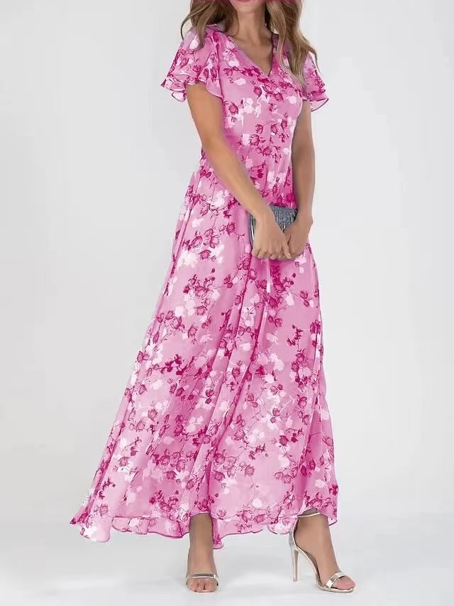 BRENDA™ – Robe longue fluide à imprimé floral