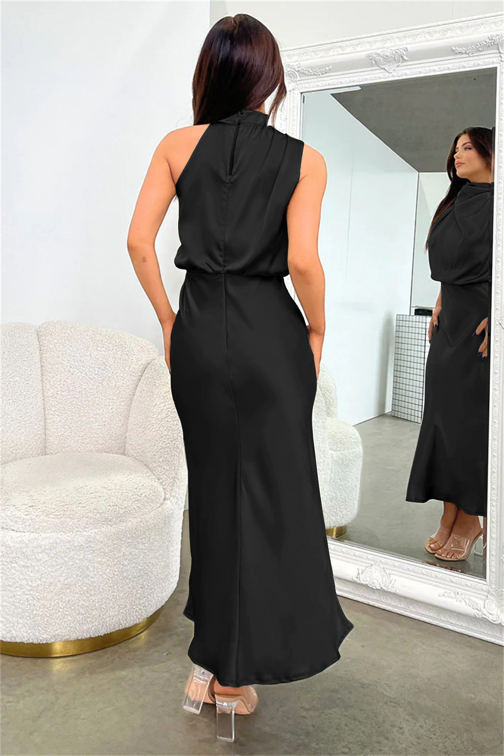 Alma | Robe à encolure américaine