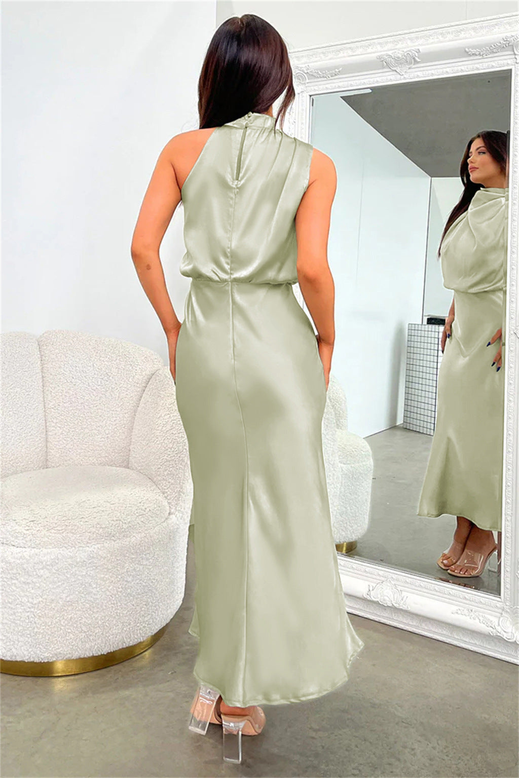 Alma | Robe à encolure américaine