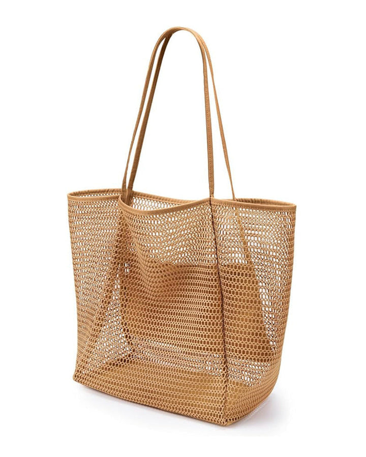 Sac de plage en maille grande capacité style bohème