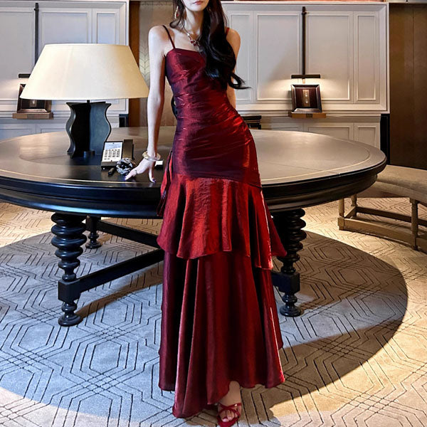 VIANNE™ - Robe longue glamour à volants