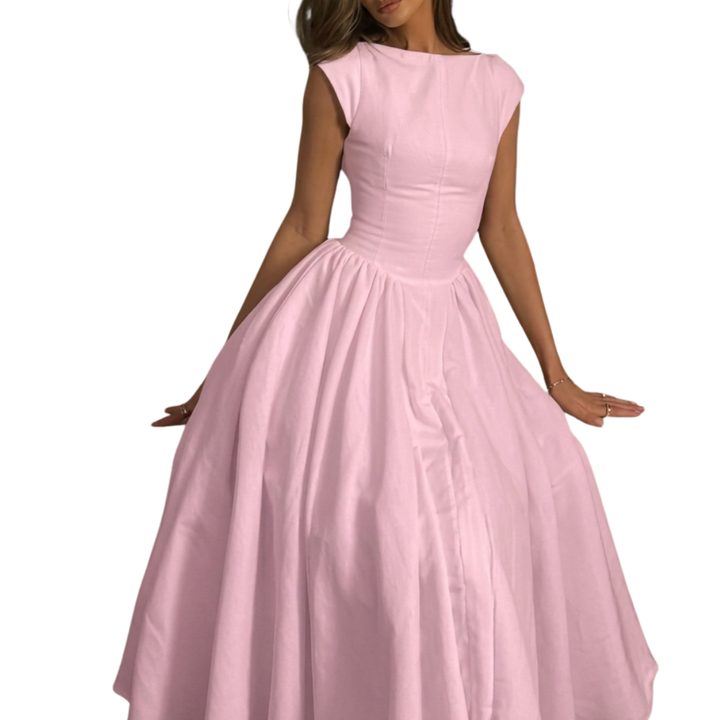 CLARISSA™ – Robe longue chic Bardot dos nu