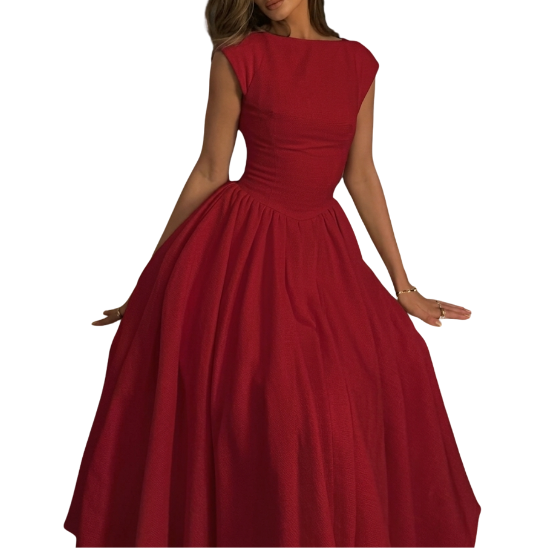 CLARISSA™ – Robe longue chic Bardot dos nu