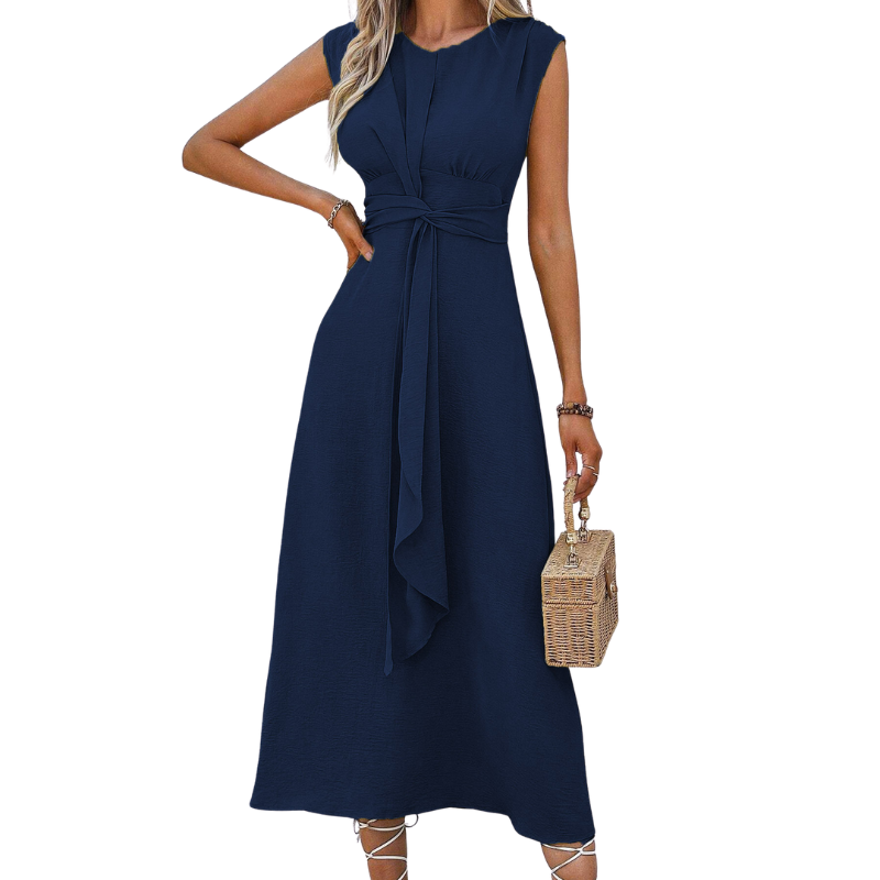 MIYA™ - Robe longue sans manches élégante à nouer à la taille