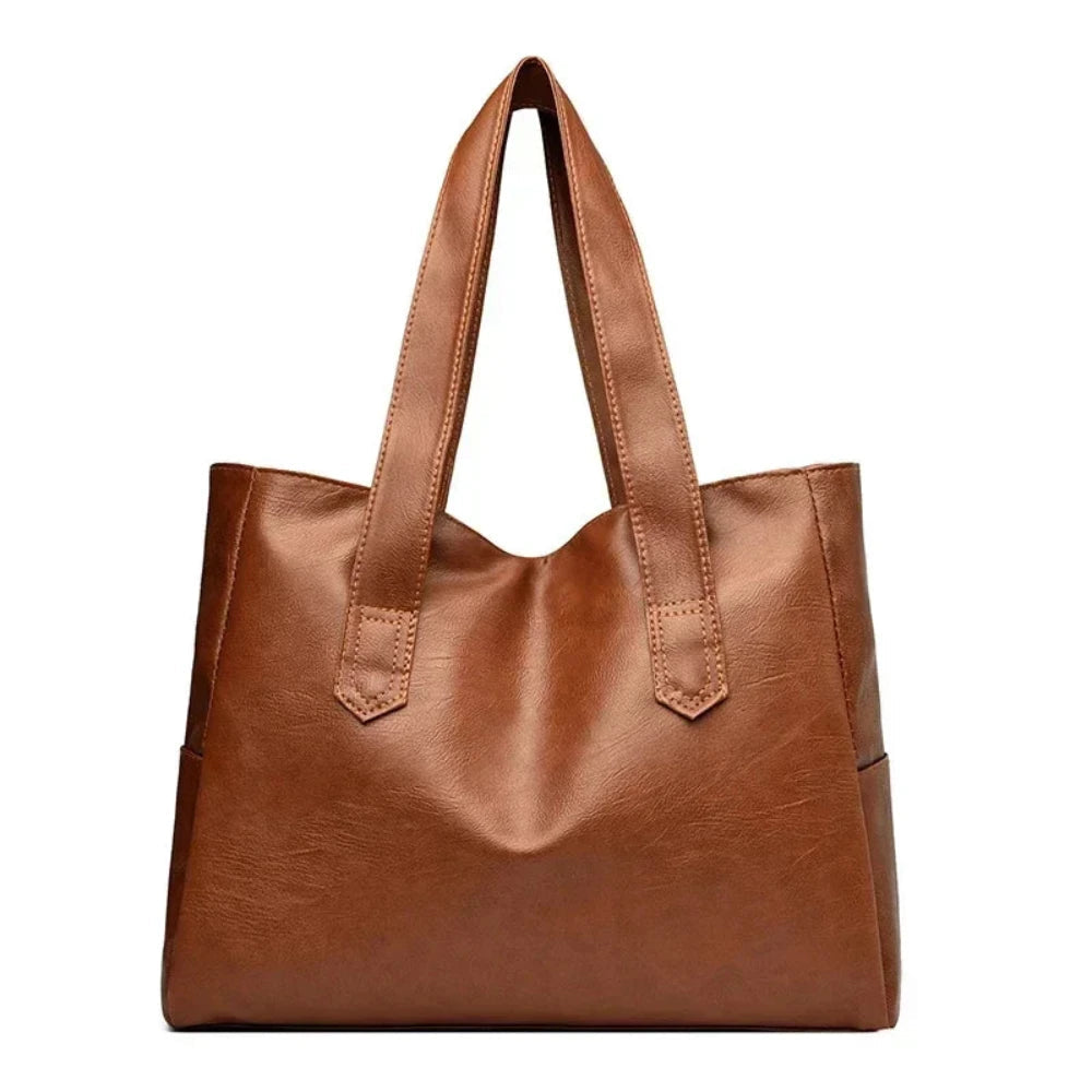 Susan - Sac porté épaule en cuir de luxe minimaliste