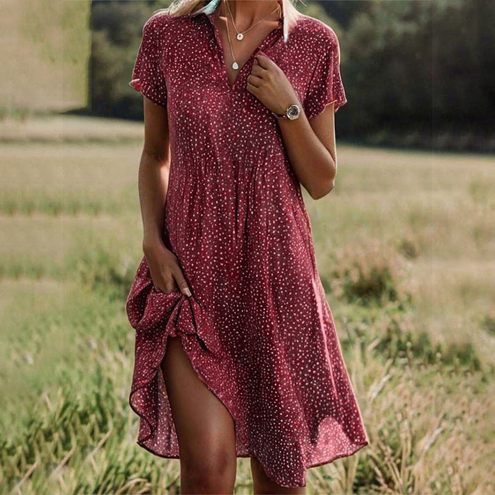 Ellie | Robe midi fluide (Bientôt en rupture de stock)