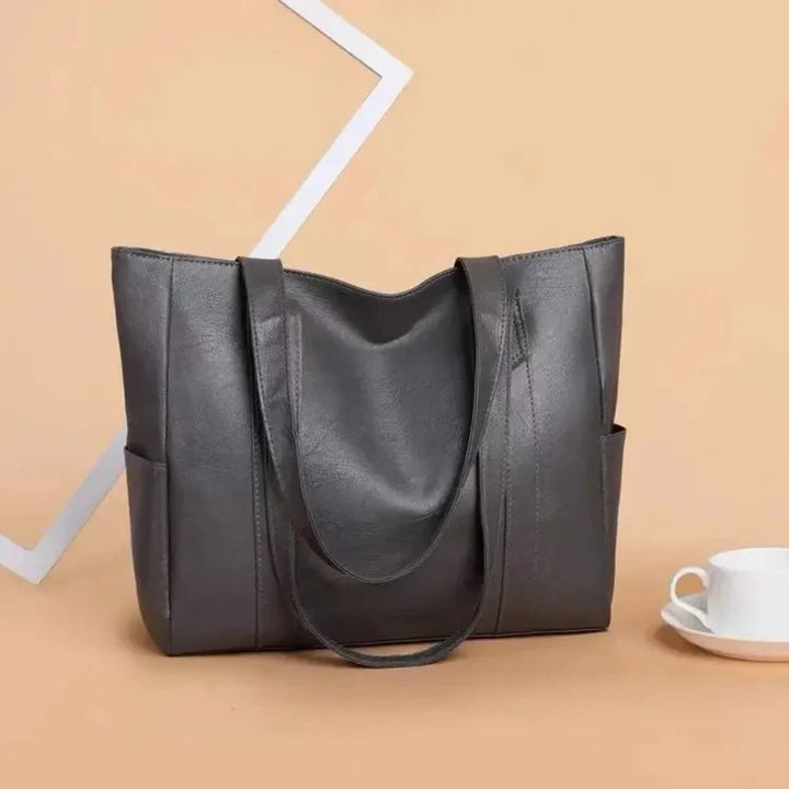 Susan - Sac porté épaule en cuir de luxe minimaliste