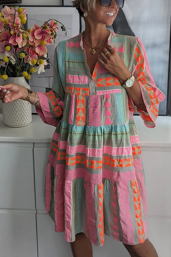 Kiki | Robe midi élégante de printemps (Presque épuisé)