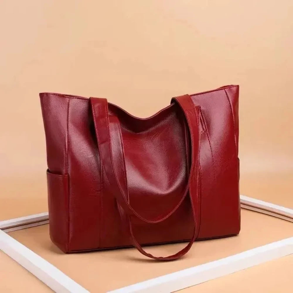 Susan - Sac porté épaule en cuir de luxe minimaliste