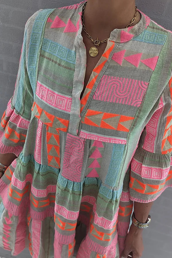 Kiki | Robe midi élégante de printemps (Presque épuisé)