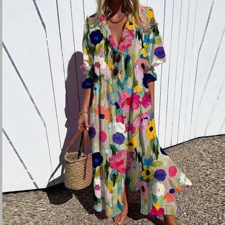 Jessy | Robe longue bohème de luxe (Presque en rupture de stock)