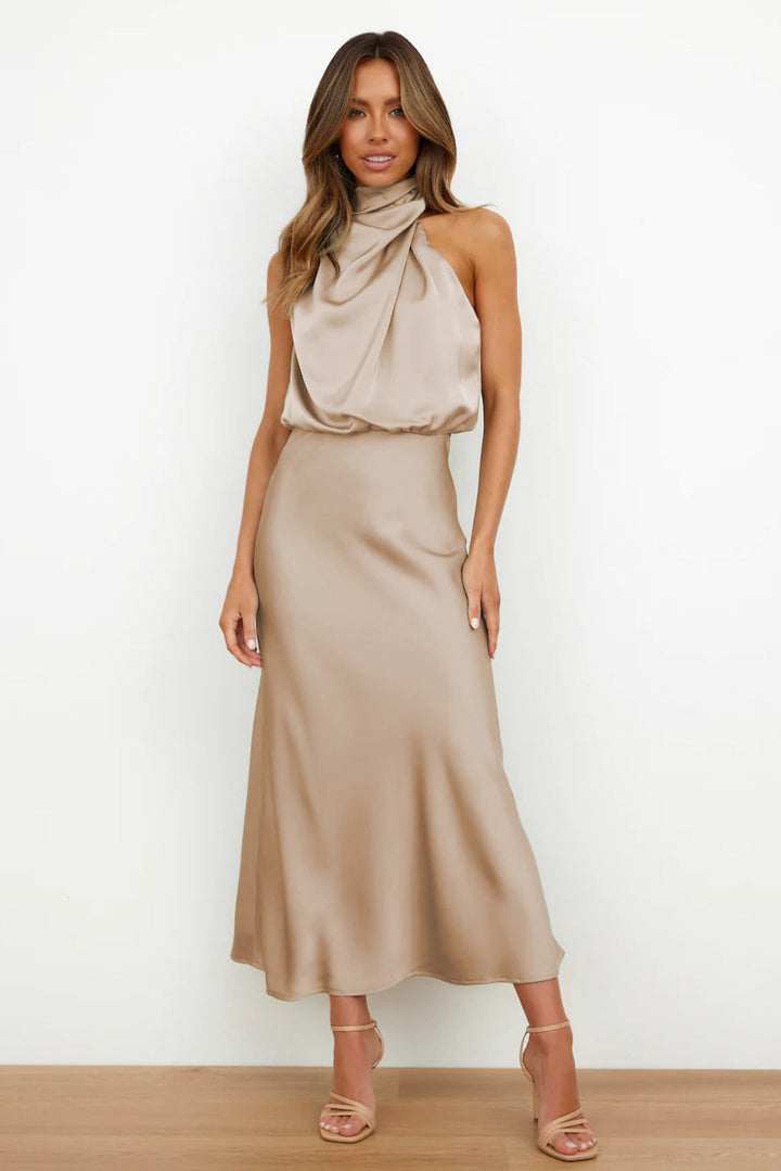 Alma | Robe à encolure américaine
