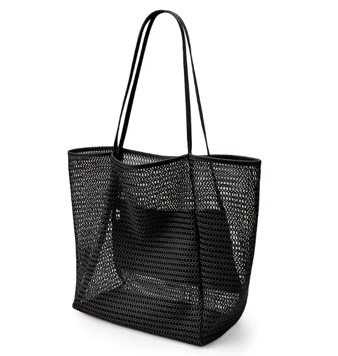 Sac de plage en maille grande capacité style bohème
