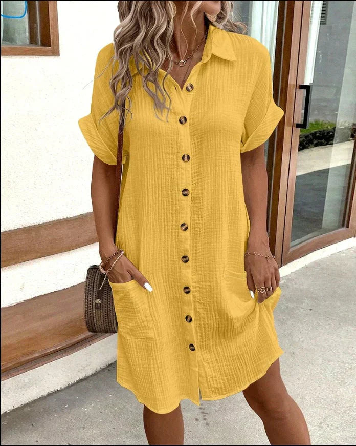 Robe Polo Élégante Celest (Presque épuisé)