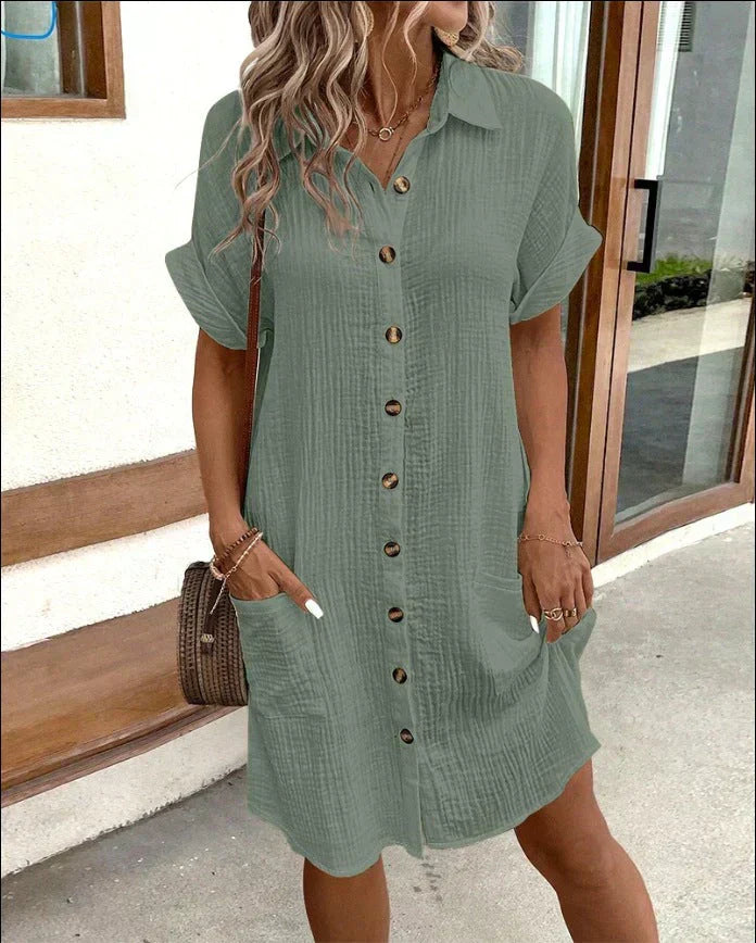 Robe Polo Élégante Celest (Presque épuisé)