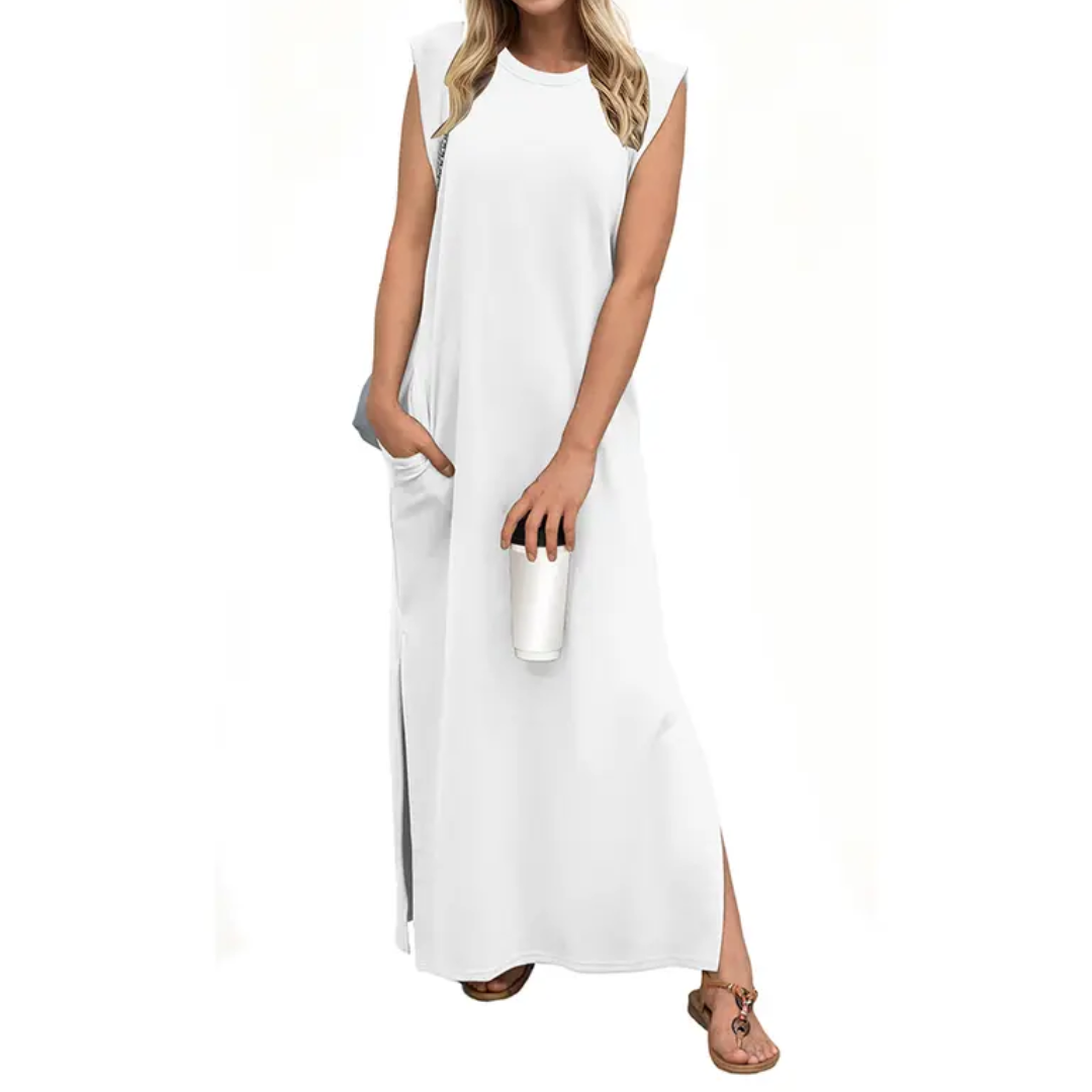 Robe longue fendue à poches WREN™ – Breezy