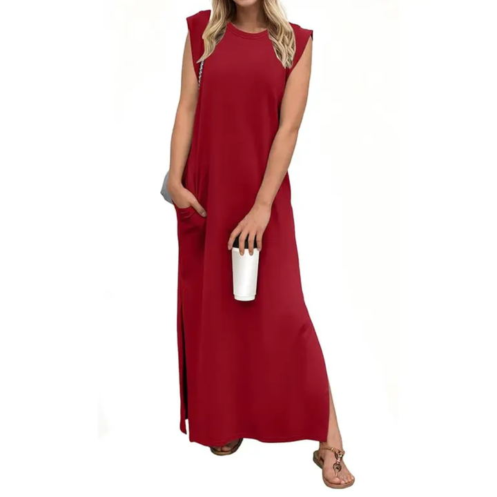 Robe longue fendue à poches WREN™ – Breezy