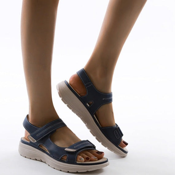 Sandales confort femme à brides réglables