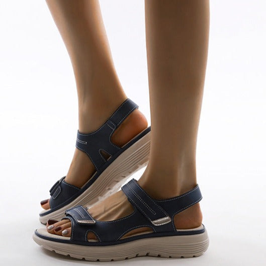 Sandales confort femme à brides réglables