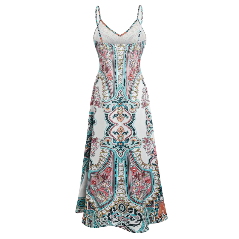 HELGA™ – Robe longue fluide à imprimé floral pour les vacances