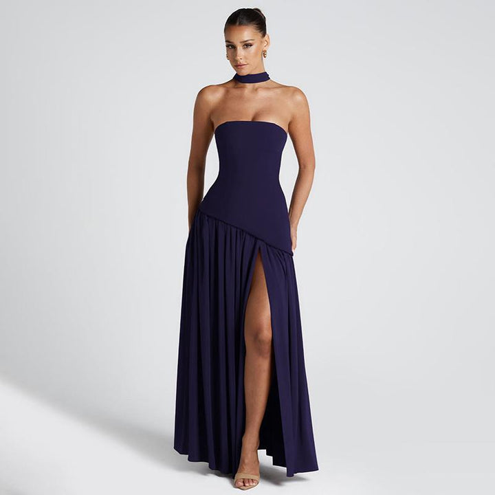 LINDSAY™ - Robe de soirée longue moulante sans manches élégante