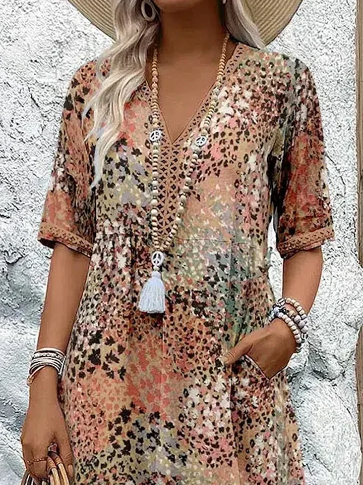 Fernanda | Robe mi-longue éclatante