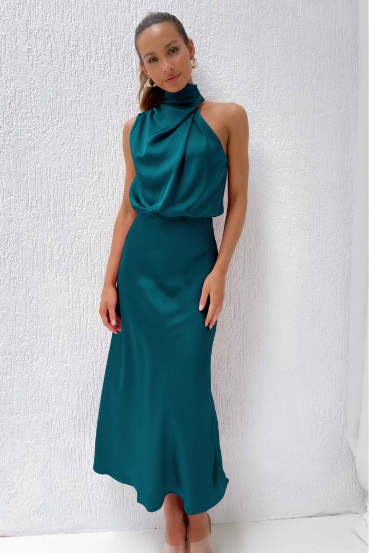 Alma | Robe à encolure américaine