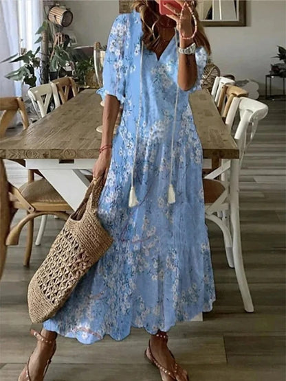 CASSIA™ - Robe bohème ventre plat