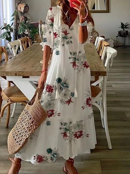 CASSIA™ - Robe bohème ventre plat